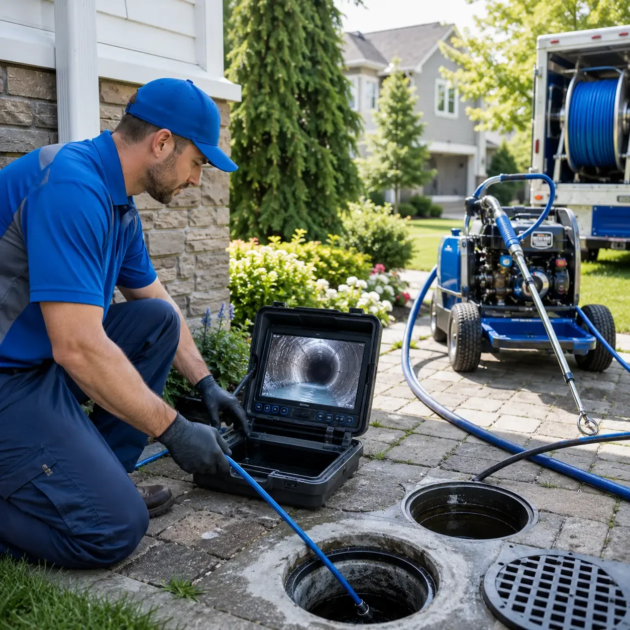 Outdoor drain cleaning professionals serving Franklin, KY